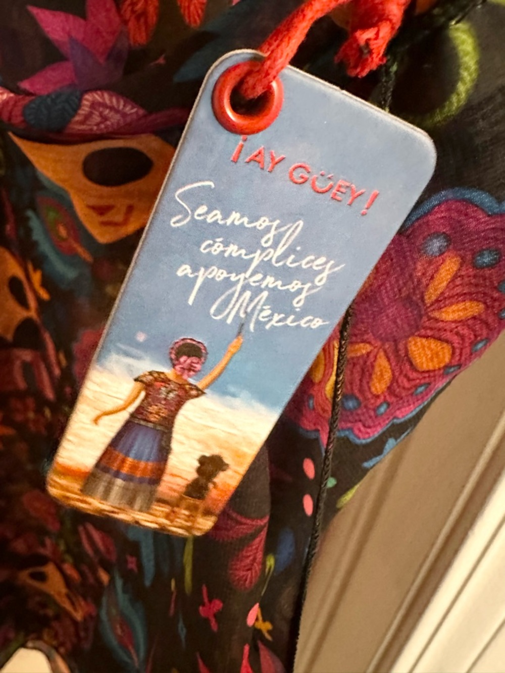 NWT ay guey semi sheer poncho - Picture 3 of 4